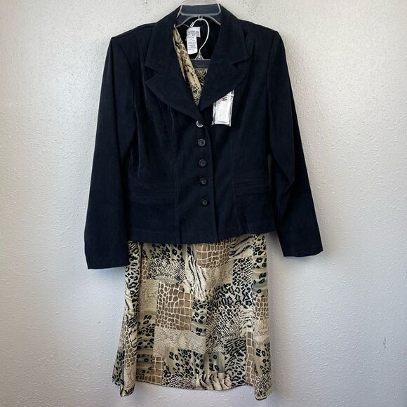 NWT K.C. Spencer Matching Jacket, Scarf and Skirt Size 10 - Picture 1 of 12
